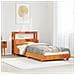 Letto Senza Materasso Marrone Cera 75x190 Cm In Legno Di Pino - Foto miniatura 1