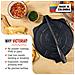 39318 Pressa Per Tortillas Messicane In Ghisa Hd 25cm Pataconera Colombiana Roti Maker Nero - Foto miniatura 3