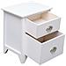 Set Comodini 2 Pz Con 2 Cassetti Bianchi - Foto miniatura 4