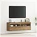 Armadi per TV  con luci LED 2 pz Rovere Artigianale 60x30x40 cm - Foto miniatura 3