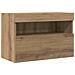 Armadi per TV  con luci LED 2 pz Rovere Artigianale 60x30x40 cm - Foto miniatura 6