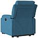 Poltrona Alzapersona Reclinabile Elettrica Blu in Velluto - Foto miniatura 5