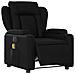 Poltrona Massaggiante Reclinabile Elettrica Nera in Similpelle - Foto miniatura 3