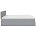 Struttura Letto Pouf con Materassi 200x200 cm in Tessuto - Foto miniatura 9