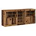 Credenza con luci LED Legno invecchiato 162x37x67 cm Legno ingegnerizzato - Foto miniatura 1