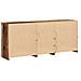 Credenza con luci LED Legno invecchiato 162x37x67 cm Legno ingegnerizzato - Foto miniatura 8