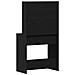 Tavolo da Toeletta Nero in Rovere con Specchio - 74.5 x 40 x 141 cm - Foto miniatura 6