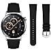 Cinturino In Pelle Vera Con Texture A Coccodrillo Compatibile Con Samsung S3 E Huawei Gt Series Smartwatch 22mm, Elegante E Resistente Black - Foto miniatura 1