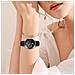 Cinturino In Pelle Vera Con Texture A Coccodrillo Compatibile Con Samsung S3 E Huawei Gt Series Smartwatch 22mm, Elegante E Resistente Black - Foto miniatura 4
