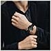 Cinturino In Pelle Vera Con Texture A Coccodrillo Compatibile Con Samsung S3 E Huawei Gt Series Smartwatch 22mm, Elegante E Resistente Black - Foto miniatura 5