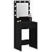 Toeletta  con luci LED Rovere Nero 50x41x135 cm - Foto miniatura 3