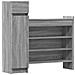 Scarpiera Grigio Sonoma 100,5x28x100 cm in Legno Multistrato - Foto miniatura 1