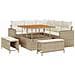 Set Divano da Giardino 8 pcs beige e panna 100 x 100 x 71 cm - Foto miniatura 1