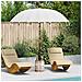 Parasol Balinese Crema 210-220 cm Cotone, legno massello - Foto miniatura 2