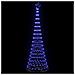 Albero di Natale LED Blu 100.5 x 100.5 x 302.5 cm Metallo - Foto miniatura 4