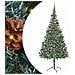 Albero di Natale artificiale Verde 210 cm PVC e Acciaio - Foto miniatura 1