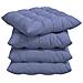 Cuscini per Seduta 2 pcs Blu jeans 40 x 40 x 6 cm Tessuto - Foto miniatura 1