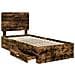 Struttura del letto Rovere fumé 90 x 200 cm Legno multistrato - Foto miniatura 5