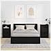 Comodini 2 pcs Nero 40 x 30 x 467 cm Legno multistrato - Foto miniatura 2