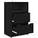 Comodini 2 pcs Nero 40 x 30 x 467 cm Legno multistrato - Foto miniatura 5