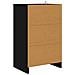 Comodini 2 pcs Nero 40 x 30 x 467 cm Legno multistrato - Foto miniatura 8