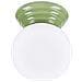 Lampada Da Soffitto Zori Verde Ip44 Sl. 1900 - Minimalist Lampada A Soffitto Verde Oliva 12x12x16 Cm - Foto miniatura 2