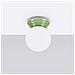 Lampada Da Soffitto Zori Verde Ip44 Sl. 1900 - Minimalist Lampada A Soffitto Verde Oliva 12x12x16 Cm - Foto miniatura 3