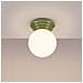 Lampada Da Soffitto Zori Verde Ip44 Sl. 1900 - Minimalist Lampada A Soffitto Verde Oliva 12x12x16 Cm - Foto miniatura 4
