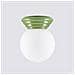 Lampada Da Soffitto Zori Verde Ip44 Sl. 1900 - Minimalist Lampada A Soffitto Verde Oliva 12x12x16 Cm - Foto miniatura 7