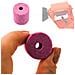 Fresa Di Ricambio Per Affilatrice Manuale - Compatibile Con Tutti I Tipi Di Punte | Colore Rosa | Materiale Durevole E Compatto - Foto miniatura 1