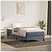 Giroletto a Molle con Materasso Grigio Scuro 80x220 cm Velluto - Foto miniatura 2