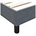 Giroletto a Molle con Materasso Grigio Scuro 80x220 cm Velluto - Foto miniatura 8