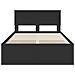 Struttura del letto Nero 120 x 123 cm Legno multistrato - Foto miniatura 7