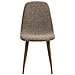 Set 2 Sedie Da Pranzo Stockholm In Poliestere Marrone Chiaro Con Gambe In Metallo 44x54x88 Cm - Foto miniatura 2