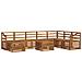 Set divani Naturale Legno di Acacia Massello - Foto miniatura 1