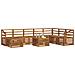 Set divani Naturale Legno di Acacia Massello - Foto miniatura 3