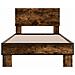 Struttura letto con testata Rovere Fumo 80 x 200 cm - Foto miniatura 4