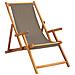 Sedia da spiaggia Tortora Legno di teak solido - Foto miniatura 1