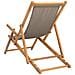 Sedia da spiaggia Tortora Legno di teak solido - Foto miniatura 5