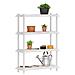 Unità di scaffalatura 4 livelli 100 x 40 x 136,5 cm PP Bianco - Foto miniatura 3