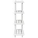 Unità di scaffalatura 4 livelli 100 x 40 x 136,5 cm PP Bianco - Foto miniatura 6