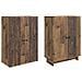 Set di armadi 2 pcs Legno antico 66 x 34,5 x 90 cm - Foto miniatura 3