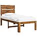 Letto Singolo con Testiera ROSTOCK Naturale 90 x 190 cm - Foto miniatura 1