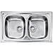 010444724-lavello Incasso -siros 2 V 86x50 Inox18/10 010444 - Foto miniatura 1