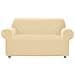 Copridivano E Copri Poltrona Antimacchia Sof&agrave; Elasticizzato Modello Magico Div 2Posti Panna - Foto miniatura 1