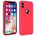 Cover Iphone X / Xs Soft Touch Silicone Gel Morbido - Rossa - Foto miniatura 2