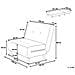 Divano Letto Singolo In Tessuto Grigio Scuro Farris - Foto miniatura 4