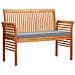 Panca Da Giardino A 2 Posti 120 Cm Legno Massello Di Acacia - Foto miniatura 1