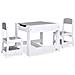 Tavolo per Bambini con 2 Sedie Bianco in MDF - Foto miniatura 2