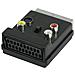 SCART 60, 2x SCART, 3x RCA + SVHS, Maschio / femmina, Nero, Plastica, 5,5 cm - Foto miniatura 3